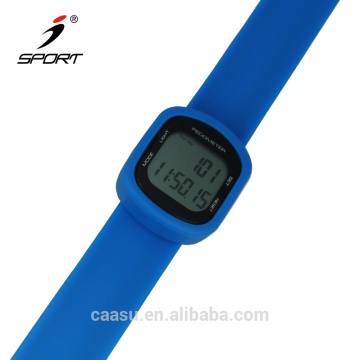Multi-color 30 Days Memory Silicone Strap Watch Pedometer